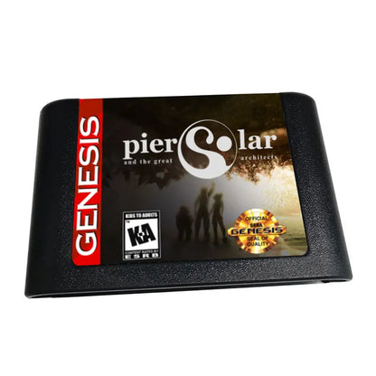 pier solarGame Cartridge for Sega - Genesis 16 bit Game Card Classic Collection (Black)