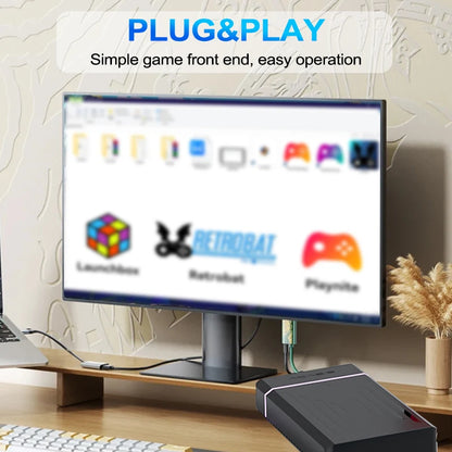 12TB Gaming HDD with Hyperspin&Launchbox&Retrobat&Playnite OS with 100000+ Retro Video Games for PS3/PS2/PS1/PSP/WII/WIIU/SWITCH