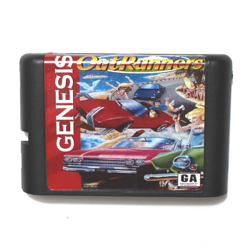 Out Runners 16bit MD Game Card For 16 Bit Sega MegaDrive Genesis Consoles