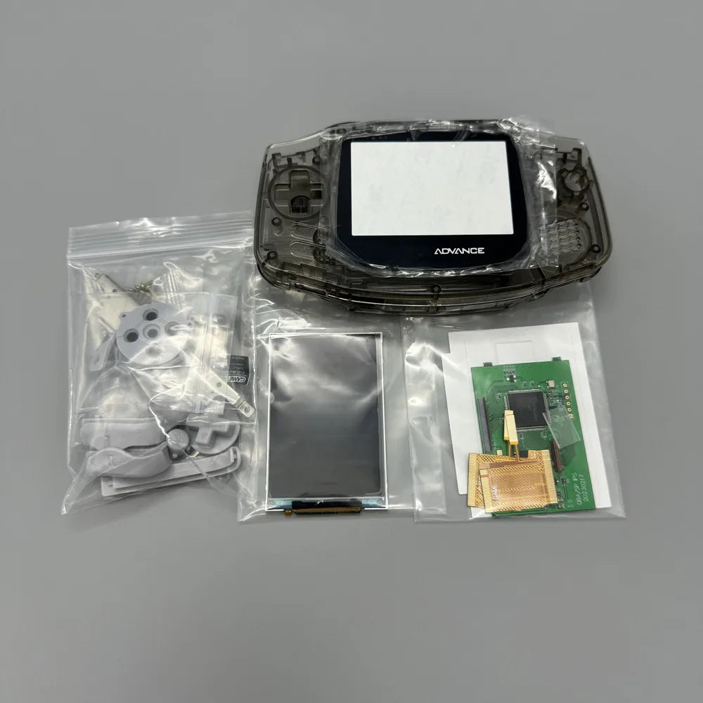 2024 new GBA IPS LCD no cut shell required easy to install 3.0 "IPS high brightness LCD and shell kit for Gameboy advance GBA