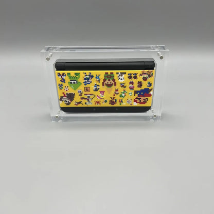 High transparency acrylic magnetic cover console storage box for Nintendo new 3DS .Please pay attention to your console model