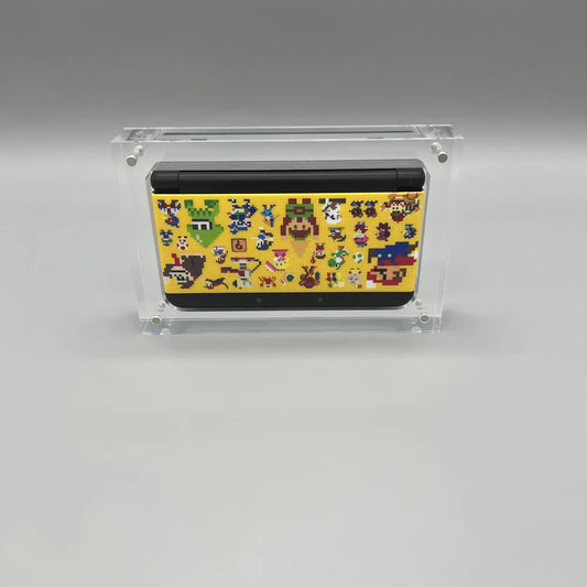 High transparency acrylic magnetic cover console storage box for Nintendo new 3DS .Please pay attention to your console model