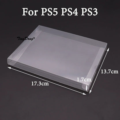 Clear Transparent Game Cartridge Box Case CIB Games Plastic PET Protector for N64 NES SNES for GB GBA GBC NGPC Switch For PS5