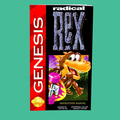 Radical Rex USA Game for SEGA Mega Drive Genesis 16 bit Consoles Game Cartridge Box Manual