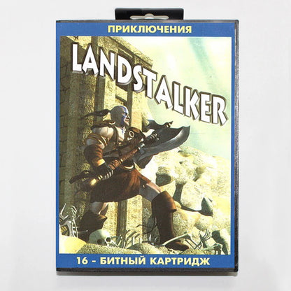LandStalker 16Bit MD Game Cartridge with RU Box for Sega Megadrive Genesis Systems