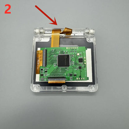 2024 new GBASP IPS LCD 2.9 "IPS high brightness LCD and shell kit for Gameboy advance SP