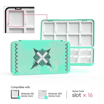 Portable 16-Slot Game Card Holder Storage Case for Nintendo 3DS, 3DSXL, 2DS, 2DSXL, DS, and DSi