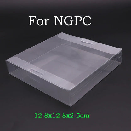 10PCS Clear Transparent Game Cartridge Box Case CIB Games Plastic PET Protector for N64 NES SNES for GB GBA GBC NGPC Switch