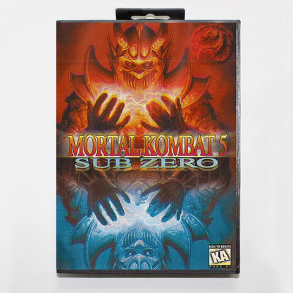 MK5 16Bit MD Game Cartridge with RU Box for Sega Megadrive Genesis Systems