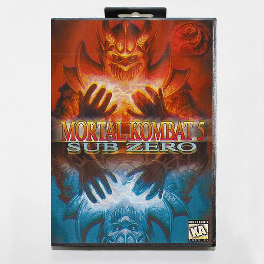 MK5 16Bit MD Game Cartridge with RU Box for Sega Megadrive Genesis Systems
