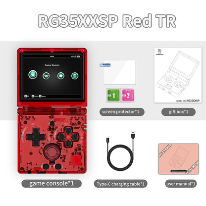 ANBERNIC RG35XXSP Flip Handheld Game Console 3.5'' IPS Screen Linux 64bit WiFi Bluetooth Retro Video Gaming Console 64G 5K Games