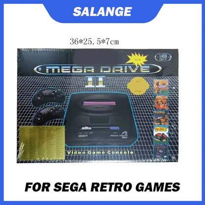 Retro Game Console Mega Drive 2 MD Home Entertainment Party Games 16-Bit Card Insertion with AV Interface Compatible with CRT