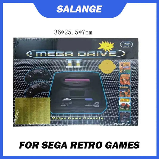Retro Game Console Mega Drive 2 MD Home Entertainment Party Games 16-Bit Card Insertion with AV Interface Compatible with CRT