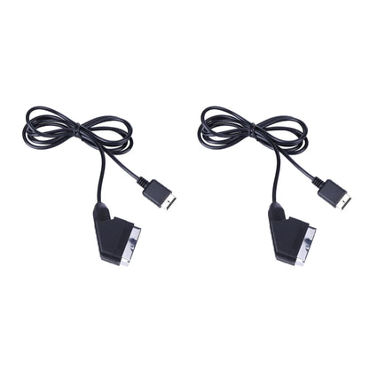 1.8m TV AV Connection Game Cord for PS1 PS2 PS3 Video Game Game Console Cable Line for Sony playstation Console RGB SCART Cable