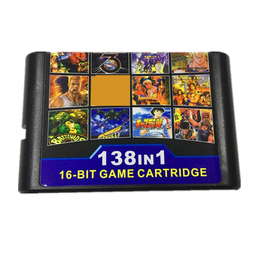 138 in 1 Hot Game Collection For SEGA GENESIS MegaDrive 16 bit Game Cartridge For PAL and NTSC Game consoles Version