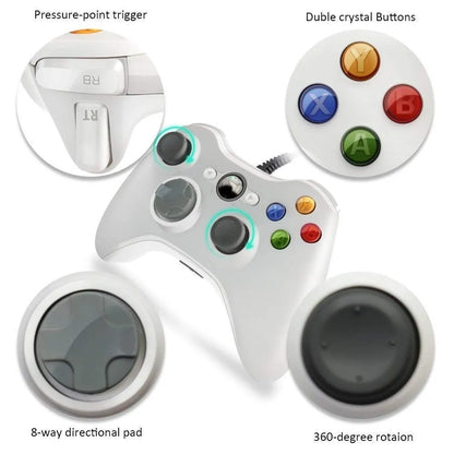 USB Wired Gamepad For Xbox360 Console Controller For Win 7/8/10 PC Joystick Controle Mando Game Joypad For Xbox 360 Accessories
