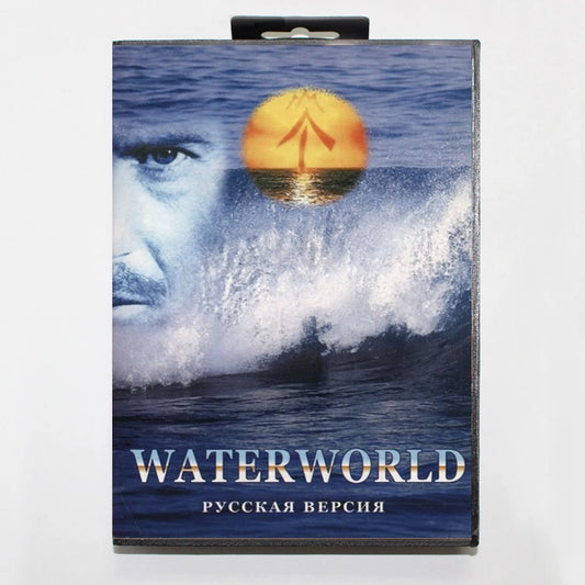 Waterworld 16Bit MD Game Cartridge with RU Box for Sega Megadrive Genesis Systems