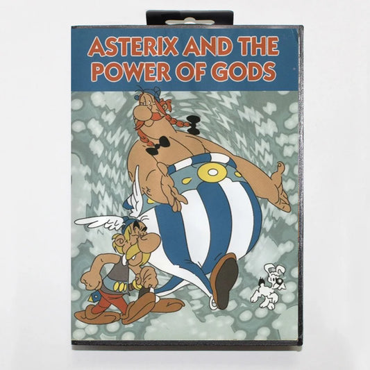 Asterix and The Power of The Gods 16Bit MD Game Cartridge with RU Box for Sega Megadrive Genesis Systems