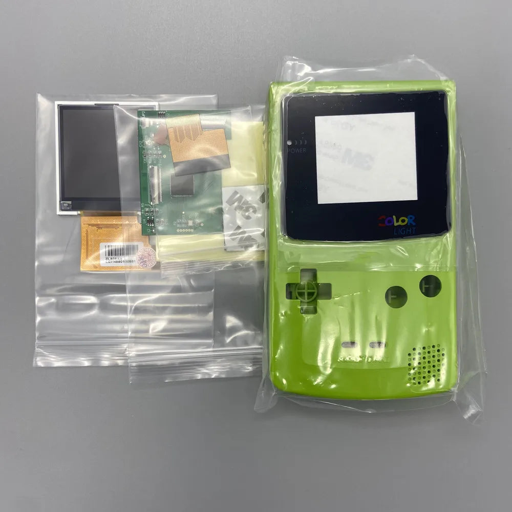Easy to install 2.2 inches GBC high brightness LCD and new shell for Gameboy Color，GBC LCD screen