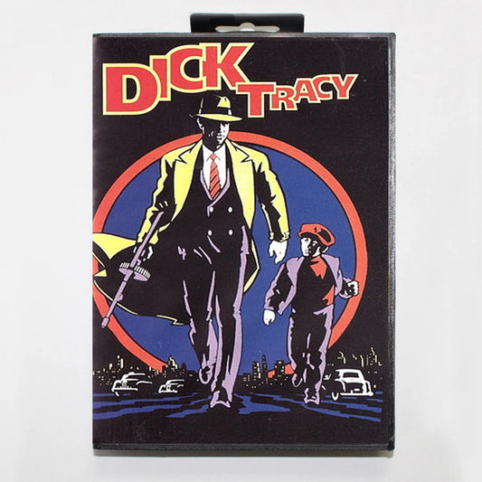 Dick Tracy 16Bit MD Game Cartridge with RU Box for Sega Megadrive Genesis Systems
