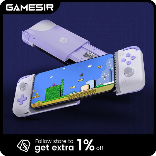 GameSir X2s Mobile Phone Gamepad Game Controller for Cloud Gaming Xbox Game Pass STADIA xCloud, Hall Effect Joystick and Trigger