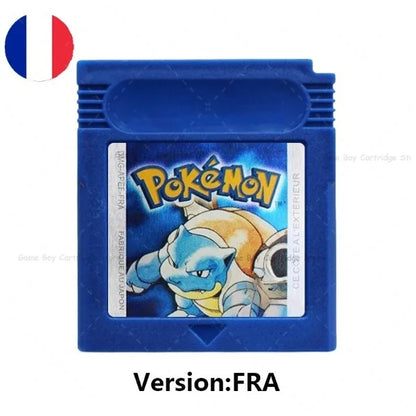 GBC Pokemon Cartridge Bundle Red/Blue/Crystal/Gold/Silver/Yellow/Green with Multi-Language