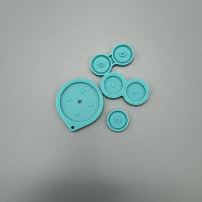 Color high quality game accessory rubber pads button silicon pads for Gameboy ADVANCE SP GBASP