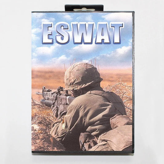 ESWAT 16Bit MD Game Cartridge with RU Box for Sega Megadrive Genesis Systems