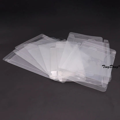 Clear Transparent Game Cartridge Box Case CIB Games Plastic PET Protector for N64 NES SNES for GB GBA GBC NGPC Switch For PS5
