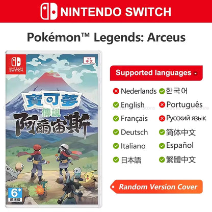 Pokémon Nintendo Switch Game Pokemon Pearl Diamond Sword Shield Pokémon Arceus Scarlet Violet Pikachu Lets Go Physical Game Card