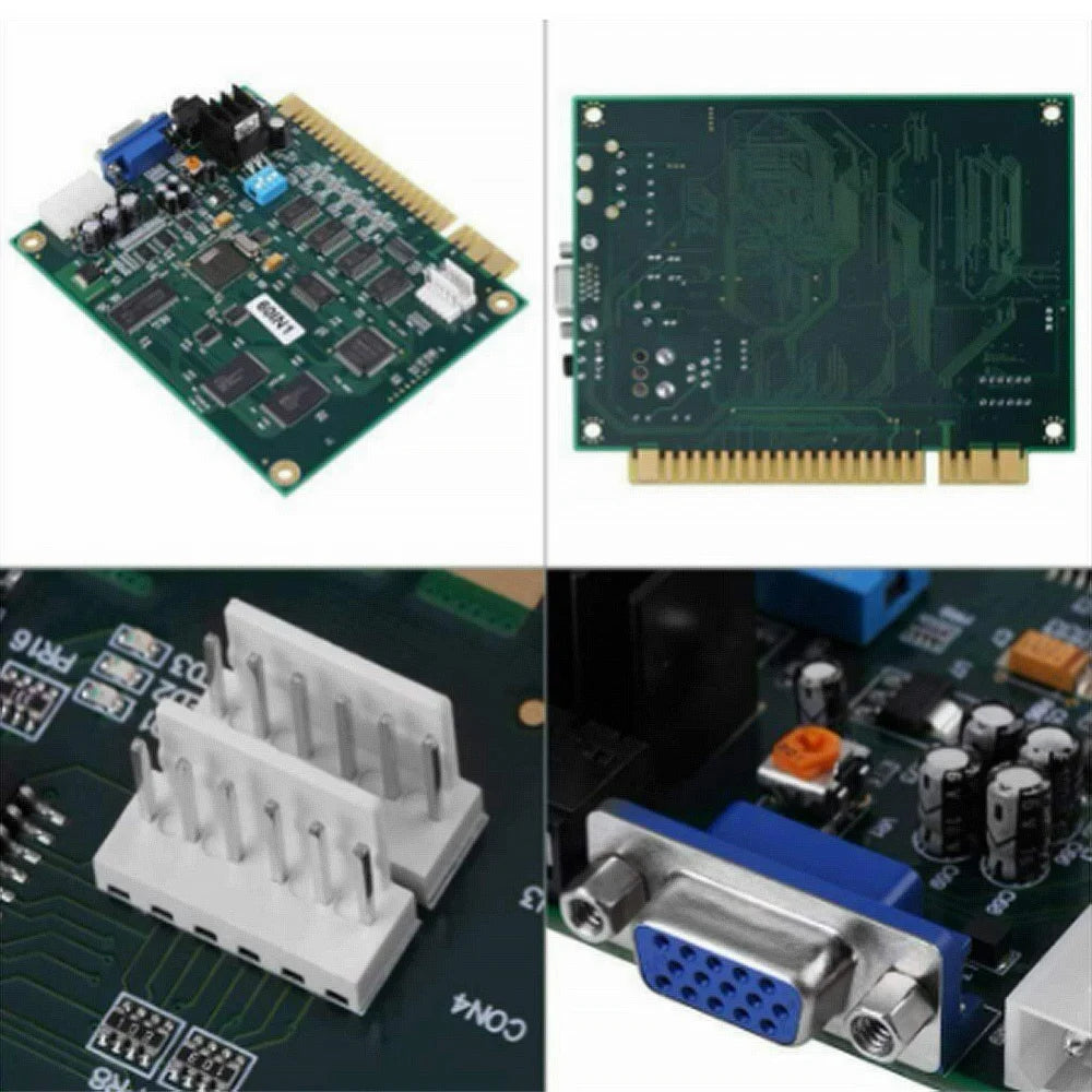 FORW-60 In 1 Multicade PCB Board Arcade Classic Game Board CGA VGA Output Game Board Horizontal Durable For Jamma Arcade