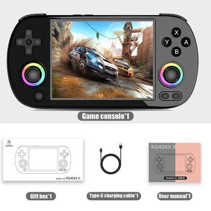 ANBERNIC RG40XX H 64 Bit Linux Retro Handheld Game Console 4.0'' IPS Screen Supports 5G WiFi Bluetooth HDMI-TV Output RG40XXH