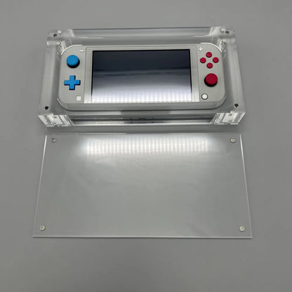 High transparency acrylic magnetic cover console storage box for Nintendo Switch Lite