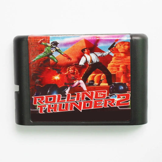 Rolling Thunder 2 16bit MD Game Card For 16 Bit Sega MegaDrive Genesis Consoles