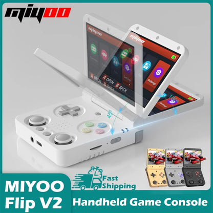 MIYOO Flip Retro Handheld Game Consoles IPS Screen Linux System Classic Portable Video Game Consolas Travel Bag Retroid Pocket
