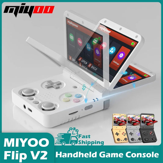 MIYOO Flip Retro Handheld Game Consoles IPS Screen Linux System Classic Portable Video Game Consolas Travel Bag Retroid Pocket