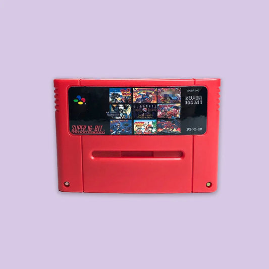 Super 100 in 1 Game Cartridge For SNES16 Bit Video Game Consoles USA EUR JAPGame Card