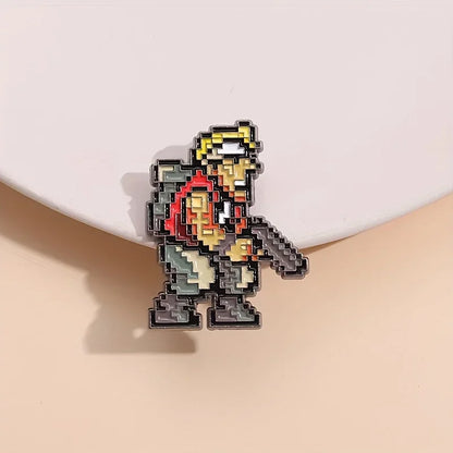 1pc Classic Retro Old Games Metal Slug Enamel Pins – Cartoon Metal Brooch Badge for Jacket, Bags, Hats, Cosplay Accessories
