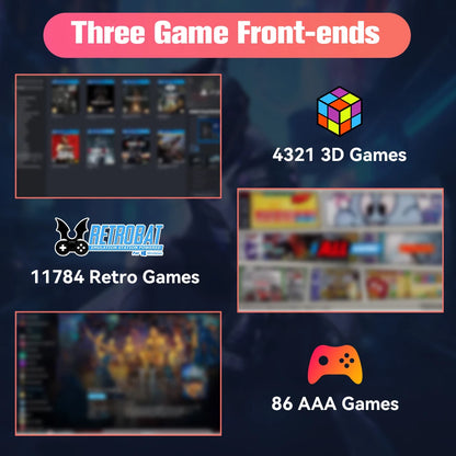PlayZone 1TB External Emulator Game SSD Built-in 16000 Retro&AAA Games Portable Game Hard Drive For Xbox/Switch/PS4/PS3/NGC/WII