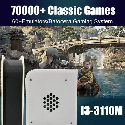 LZAKMR 60+Emulators 500GB Retro Game Console M15 Batocera 1037U 70000+Games For Wii PS2 PSP GameCube N64 Wireless handle