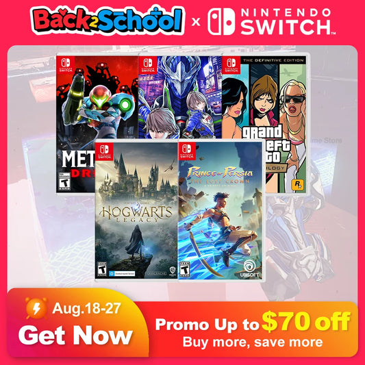 Juegos Nintendo Switch Games Ofertas Metroid Dread Astral Chain GTA Grand Theft Auto Hogwarts Legacy Xenoblade 3 Prince Persia