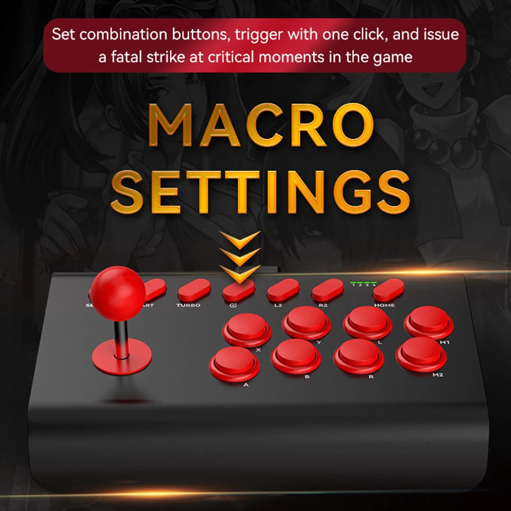 Wireless PC Game Joystick Bluetooth Arcade Game Stick Joystick Controller For Switch/PS4/PS3/Xbox One/PC Fighting Game Joystick