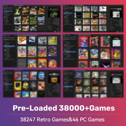 Mix500G Handheld Retro Game HDD For Xbox/N64/PSP/PS3/PS2/PS1 Emulator Gaming Hard Drive Built-in 38000 Retro&PC Games Plug&Play