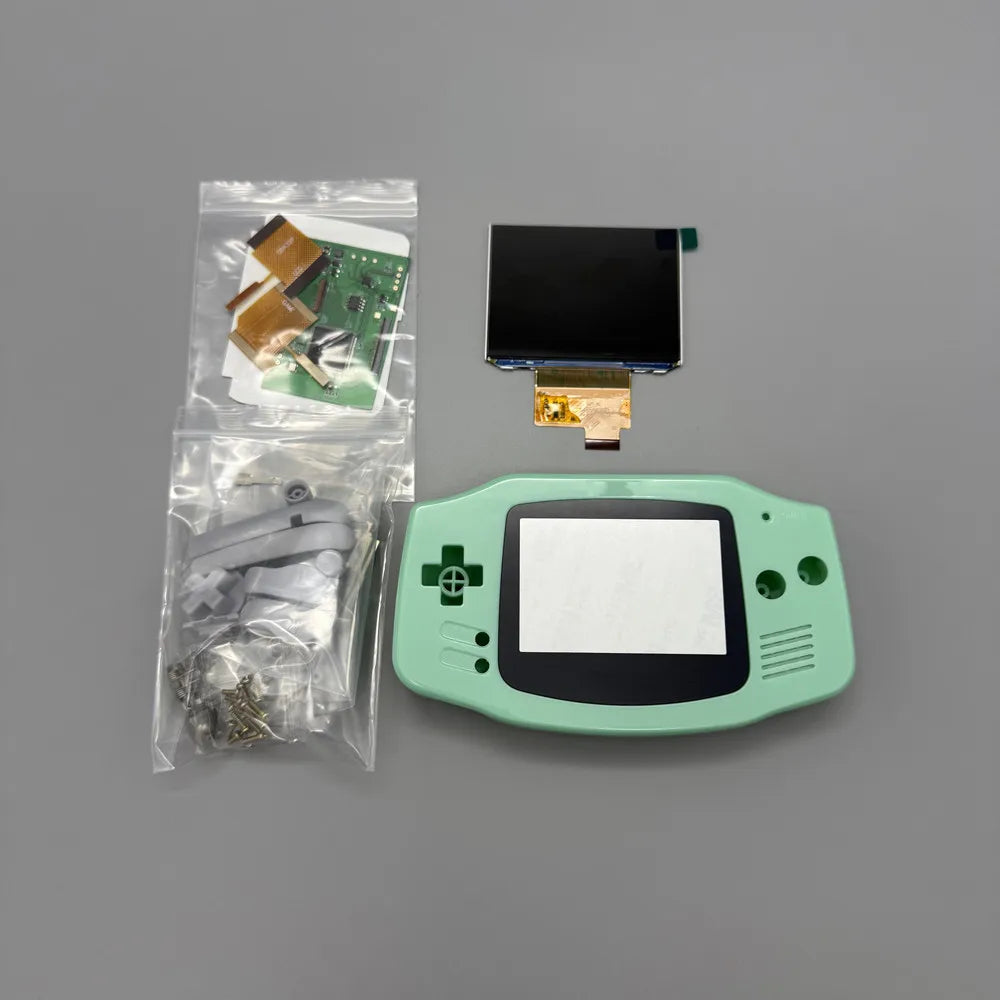 2025 GBA IPS LCD 3.0 "IPS high brightness LCD screen and shell kit for Gameboy advance GBA.no cut shell required easy to install