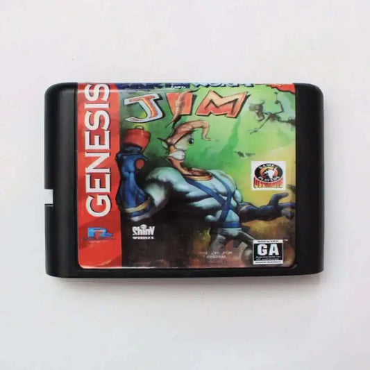 Earth Worm Jim 16 Bit MD Game Card For Sega Mega Drive For Genesis