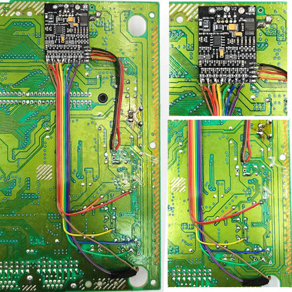 HISPEEDIDO Triple Bypass V2 RGB MOD PCB Kit For SEGA Mega Drive/Genesis Console