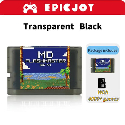 MD V1 Card 4000 in 1 With 8GB TF Card MD Game Card For Original Sega Genesis Mega Drive Master System