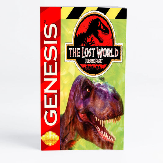 Retro Lost World, The - Jurassic Park 16bit  game cartridge for Sega Genesis Megadrive video game consoles