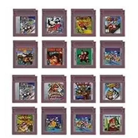 16 Bit Video Game Console Cartridge GBC Game Card Bros Golf Donkey Kong Wario Picross 2 Land II Land DX Tennis Country Pika land