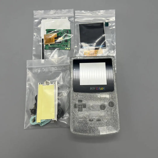 Original size New 2.45 " high brightness LCD and new shell for Gameboy Color GBC LCD screen